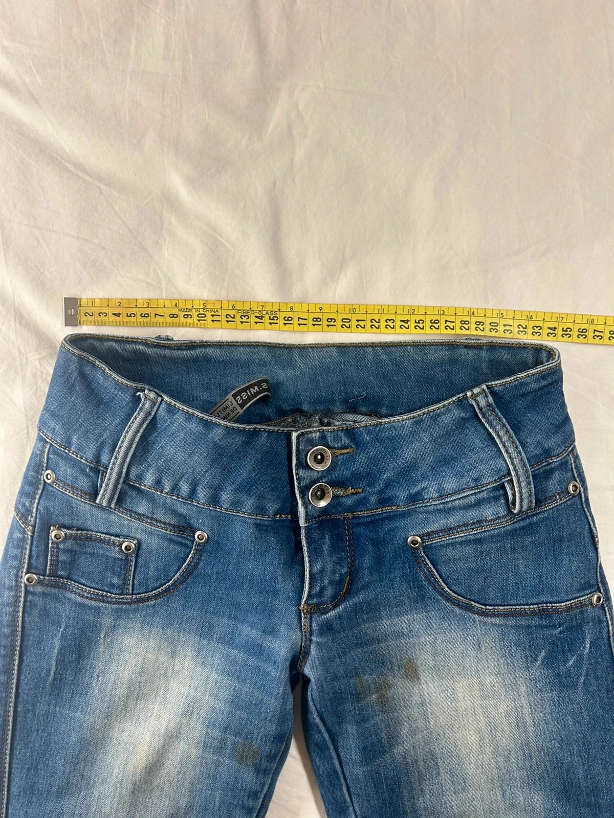 Jeans azul de cintura baixa v. S. Miss tamanho 36 – photo 10